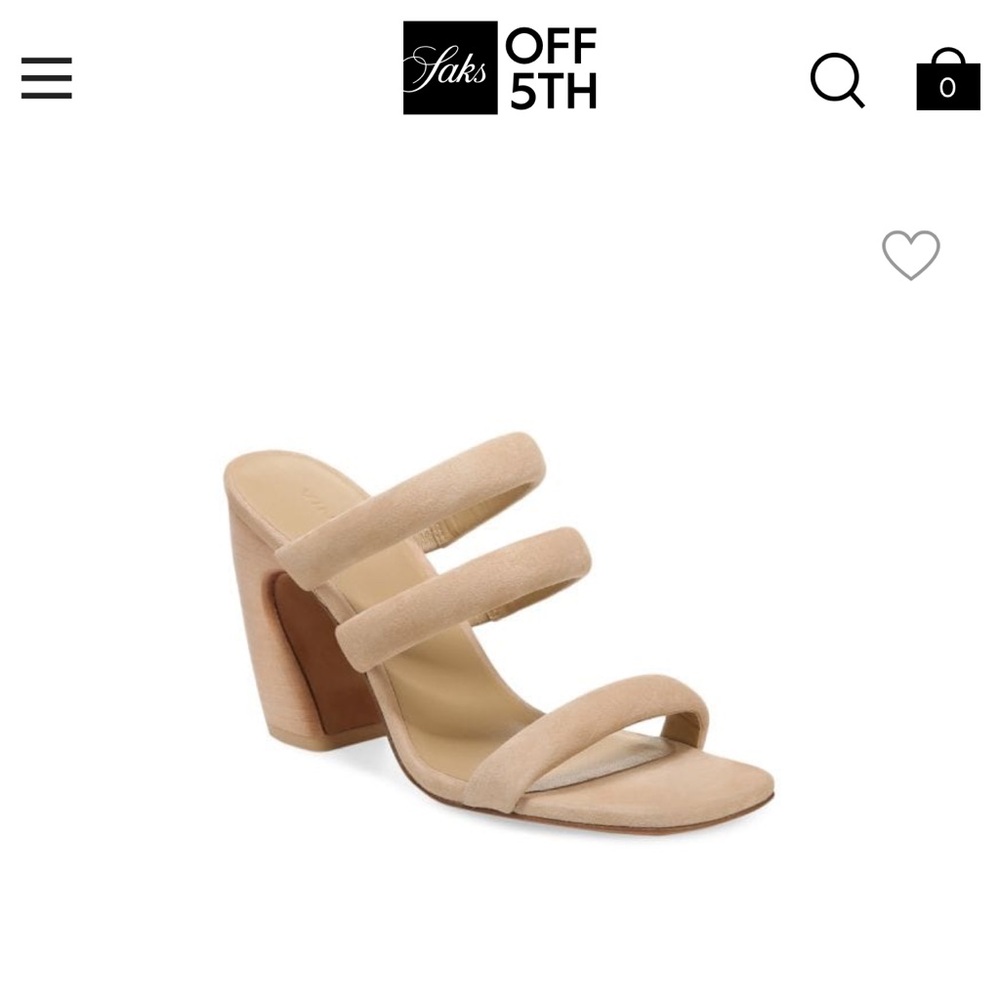 Vince Dara Suede Heeled Sandals Tan